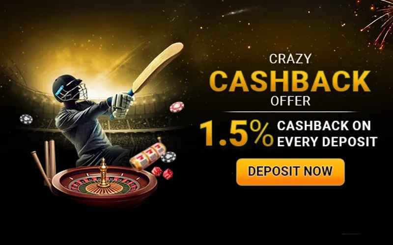 Secure cashback rewards on 96in deposits, available for players with negative PNL.