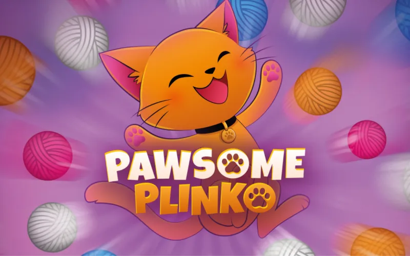 Experience pure joy in Pawsome Plinko at 96in as the mischievous cat delivers thrilling payouts.