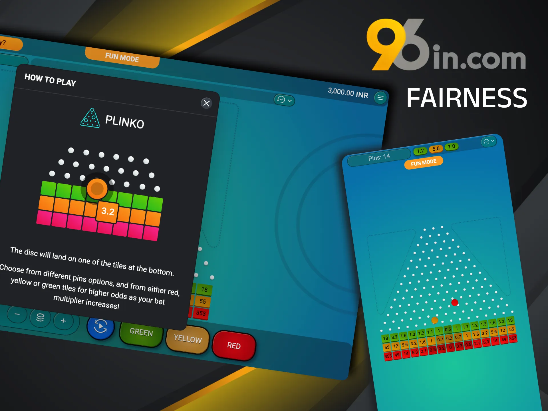 Plinko games at 96in use a provably fair system, ensuring transparency and fairness in every round.